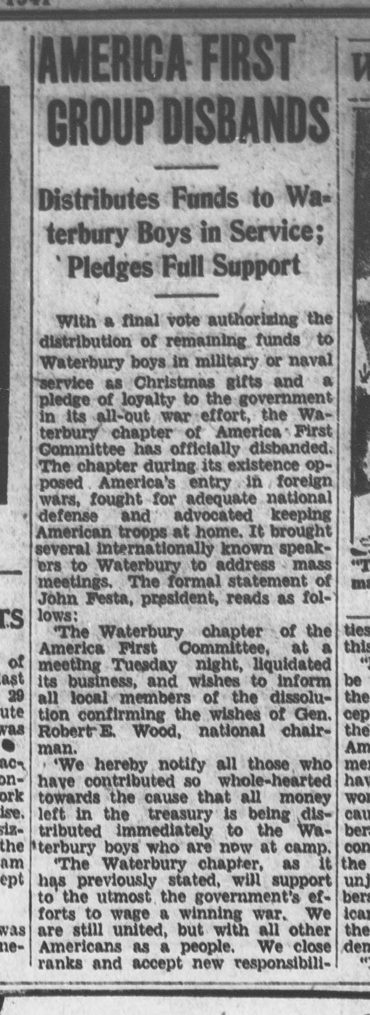 Waterbury Democrat, December 19, 1941, p. 16